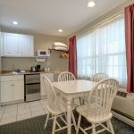Suite 136, dining area and kitchenette furnished with small appliances