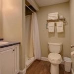 Rooms 137 & 138, private bathroom with shower, no tub.