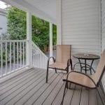 Rooms 137 & 138, small private deck with seating.