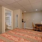 Rooms 233 & 234, dining and kitchenette area furnished with small appliances.