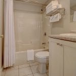 Room 236, private bathroom with shower and tub.
