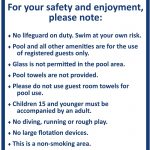 Our pool safety guidelines.