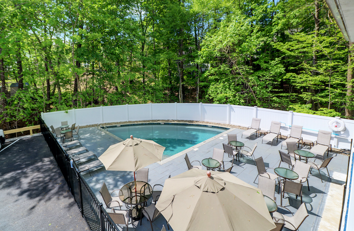 Pool viewed from above.